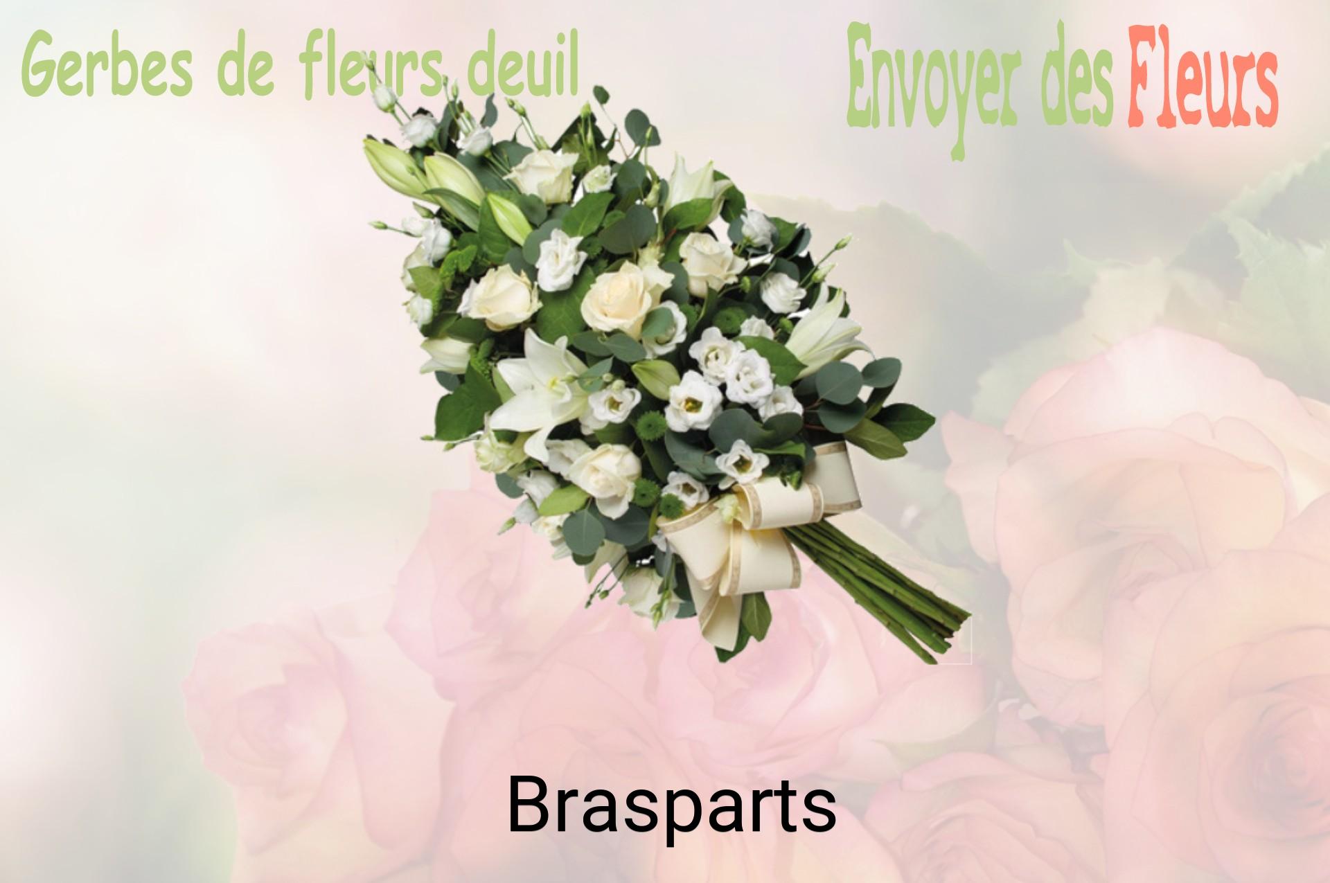 Gerbe de fleurs de deuil livrée à Brasparts